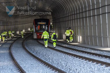 Testkøyring av  Bybanen linje 2