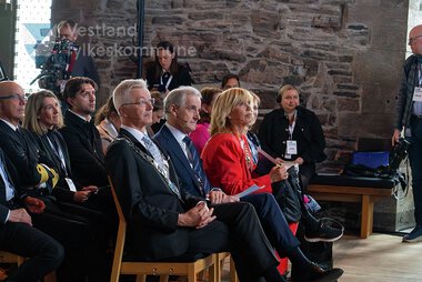 Statsminister, fylkesordførar og ordførar på One Ocean Summit 2024 i Håkonshallen