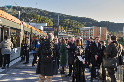 Biletet er frå markeringa av ferdig bybanelinje 2 til Fyllingsdalen 18. november 2022