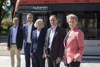 Kontraktssignering - Prosjektering av Bybanen til Åsane