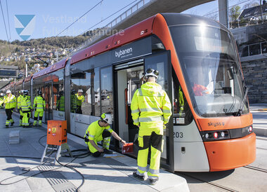 Testkøyring av Bybanen linje 2