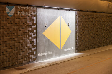 Veggdekor i Fyllingsdalstunnelen 