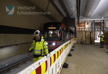 Testkøyring av  Bybanen linje 2