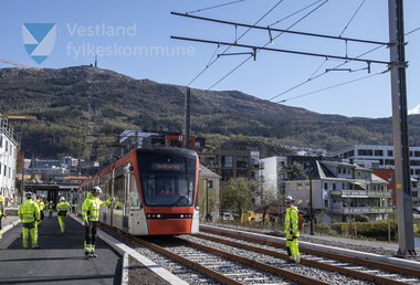 Testkøyring av  Bybanen linje 2