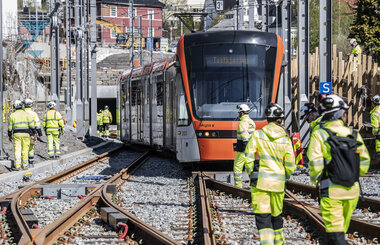 Testkøyring av Bybanen linje 2