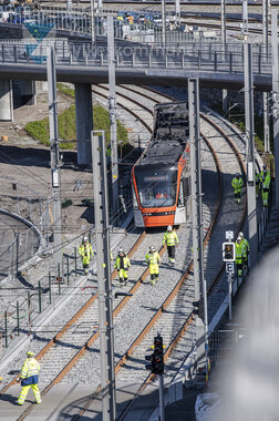 Testkøyring av  Bybanen linje 2