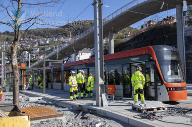 Testkøyring av Bybanen linje 2