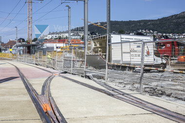 Montering av avviksspor, Kronstad, Juli 2021