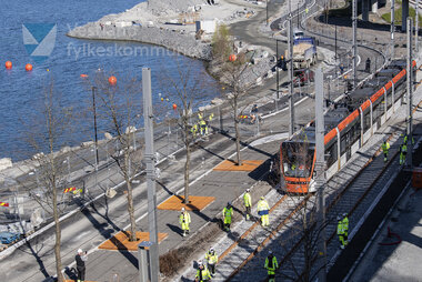 Testkøyring av Bybanen linje 2