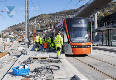 Testkøyring av Bybanen linje 2