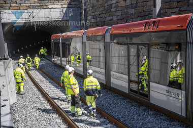 Testkøyring av  Bybanen linje 2