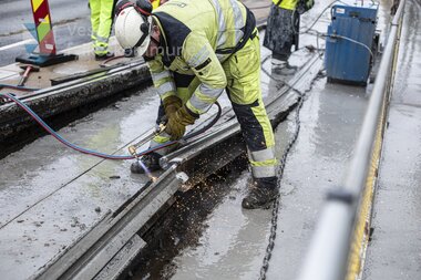 Kutting av bybanespor