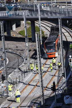 Testkøyring av  Bybanen linje 2