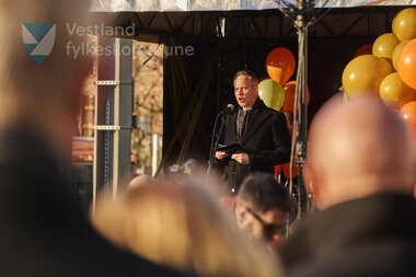 Biletet er frå markeringa av ferdig bybanelinje 2 til Fyllingsdalen 18. november 2022