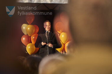 Biletet er frå markeringa av ferdig bybanelinje 2 til Fyllingsdalen 18. november 2022