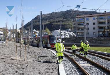 Testkøyring av Bybanen linje 2