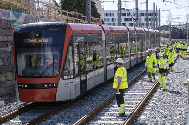 Testkøyring av Bybanen linje 2