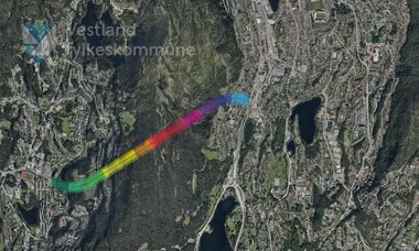 Sykkeltunnelen gjennom Løvstakken