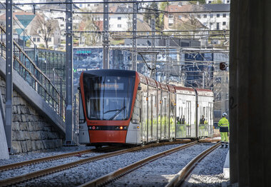 Testkøyring av  Bybanen linje 2