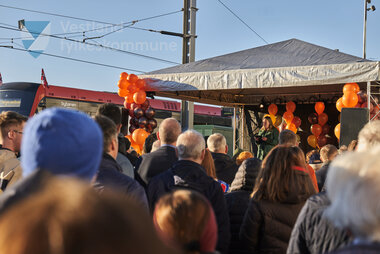 Biletet er frå markeringa av ferdig bybanelinje 2 til Fyllingsdalen 18. november 2022