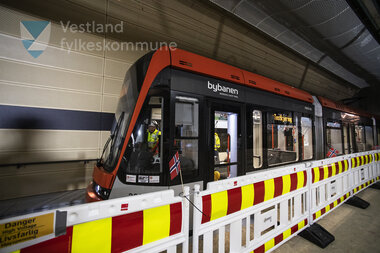 Testkøyring av Bybanen linje 2