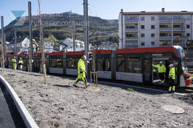 Testkøyring av Bybanen linje 2