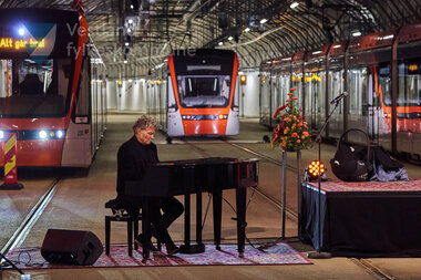 Biletet er frå markeringa av ferdig bybanelinje 2 til Fyllingsdalen 18. november 2022