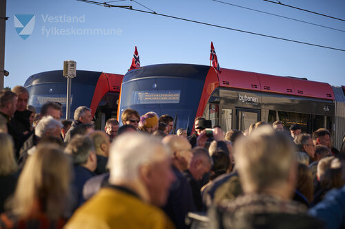 Ferdig bybane linje 2 Sentrum  - Fyllingsdalen 18. november 2022