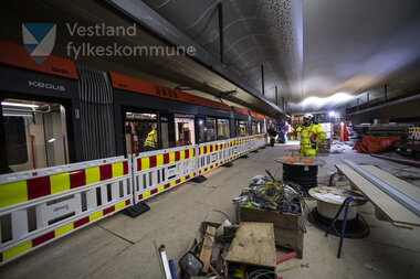 Testkøyring av  Bybanen linje 2