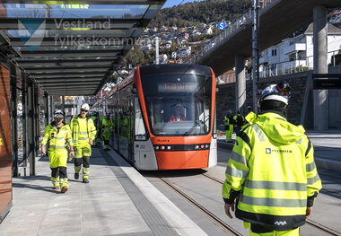 Testkøyring av  Bybanen linje 2