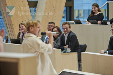 Kulturinnslag under det konstituerande fylkestingsmøte 17. og 18. oktober 2023.