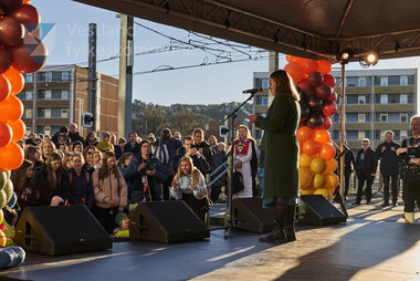 Biletet er frå markeringa av ferdig bybanelinje 2 til Fyllingsdalen 18. november 2022