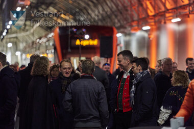 Biletet er frå markeringa av ferdig bybanelinje 2 til Fyllingsdalen 18. november 2022
