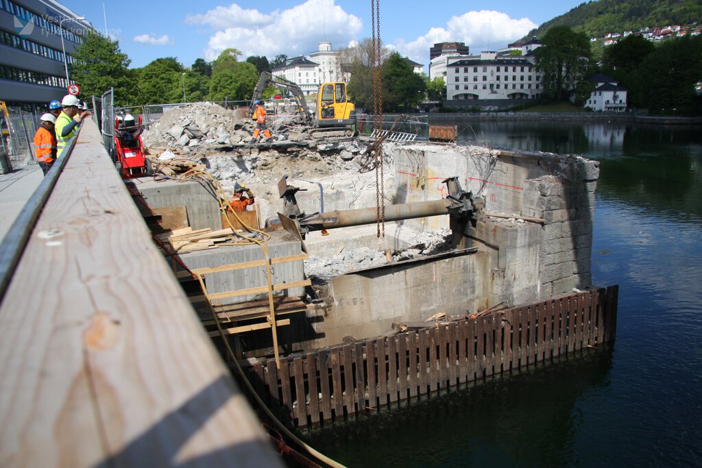 Ombygging av Gamle Nygårdsbo frå bilbru til bybanebru