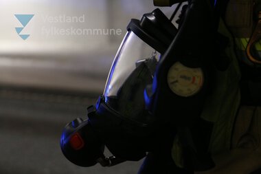 Beredskapsøving i tunnel