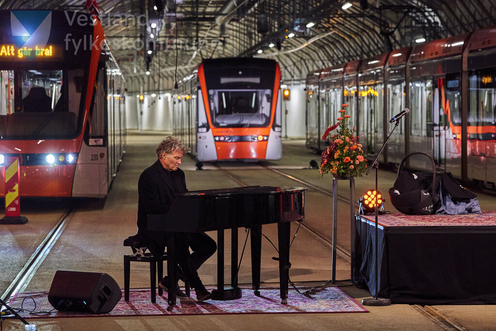 Biletet er frå markeringa av ferdig bybanelinje 2 til Fyllingsdalen 18. november 2022
