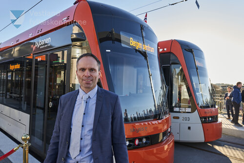 Biletet er frå markeringa av ferdig bybanelinje 2 til Fyllingsdalen 18. november 2022