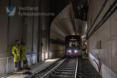 Testkøyring av  Bybanen linje 2