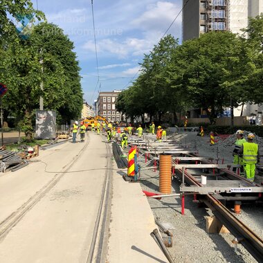 Sporlegging ved Kaigaten haldeplass sommaren 2020