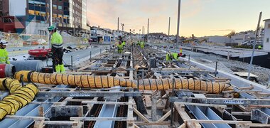 Sporlegging på Bybanen