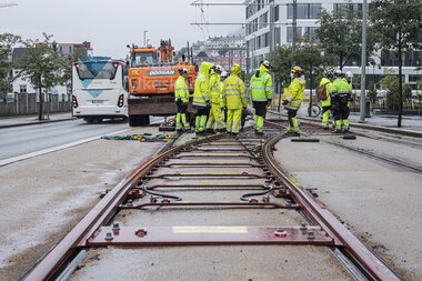 Arbeid i sporet, Kronstad, 2021