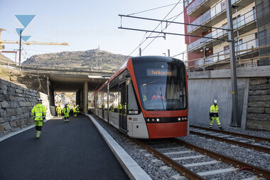 Testkøyring av  Bybanen linje 2