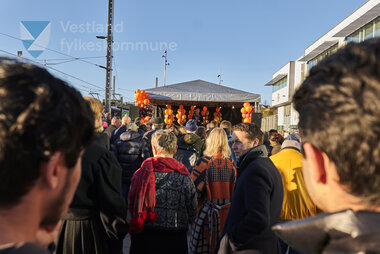 Biletet er frå markeringa av ferdig bybanelinje 2 til Fyllingsdalen 18. november 2022