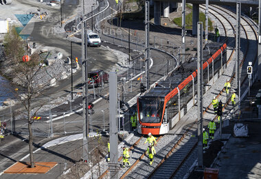 Testkøyring av  Bybanen linje 2