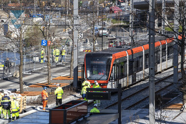 Testkøyring av Bybanen linje 2