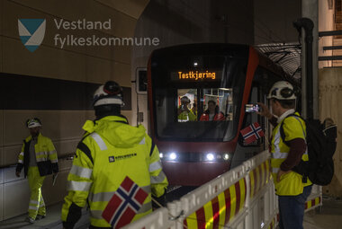 Testkøyring av  Bybanen linje 2