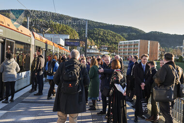 Biletet er frå markeringa av ferdig bybanelinje 2 til Fyllingsdalen 18. november 2022
