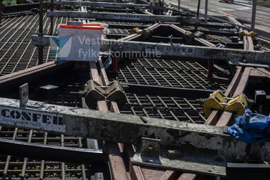 Montering av avviksspor, Kronstad, Juli 2021