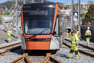 Testkøyring av Bybanen linje 2