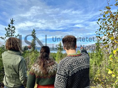 Sigurd, Tonje og Axel på tur campus Rauland